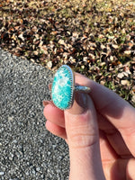 Handmade Turquoise Ring Size 6.75
