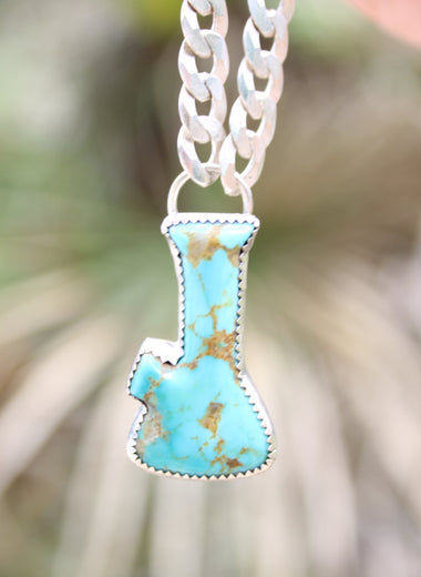 Smoke Signals - Kingman Turquoise Choker