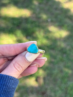 Seafoam Turquoise Ring Size 7.5
