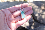 Aqua Blue Seaglass Necklace