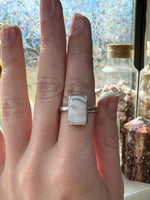 White Buffalo Ring Size 7.5