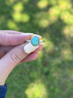 Shimmer Amazonite Ring Size 8.5