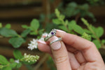 "Lilith" – Made-to-Order Serpent Ring with Amethyst
