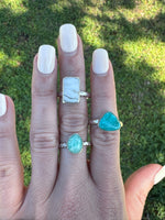 Seafoam Turquoise Ring Size 7.5