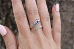 "Lilith" – Made-to-Order Serpent Ring with Amethyst