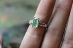 Light Green Tourmaline Ring Size 4