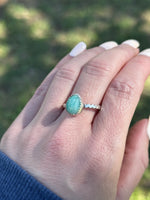 Shimmer Amazonite Ring Size 8.5