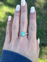 Shimmer Amazonite Ring Size 8.5