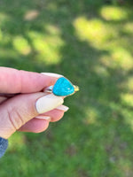 Seafoam Turquoise Ring Size 7.5