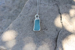 Aqua Blue Seaglass Necklace