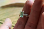 Light Green Tourmaline Ring Size 4