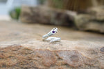 "Lilith" – Made-to-Order Serpent Ring with Amethyst
