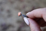 Spiny Oyster Dainty Heart Ring Size 8