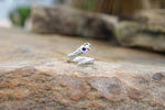 "Lilith" – Made-to-Order Serpent Ring with Amethyst