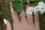 "Lilith" – Made-to-Order Serpent Ring with Amethyst