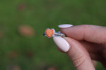 Spiny Oyster Dainty Heart Ring Size 8