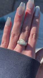 White Buffalo Ring Size 6