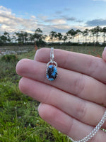 Dainty Lavender Turquoise Necklace